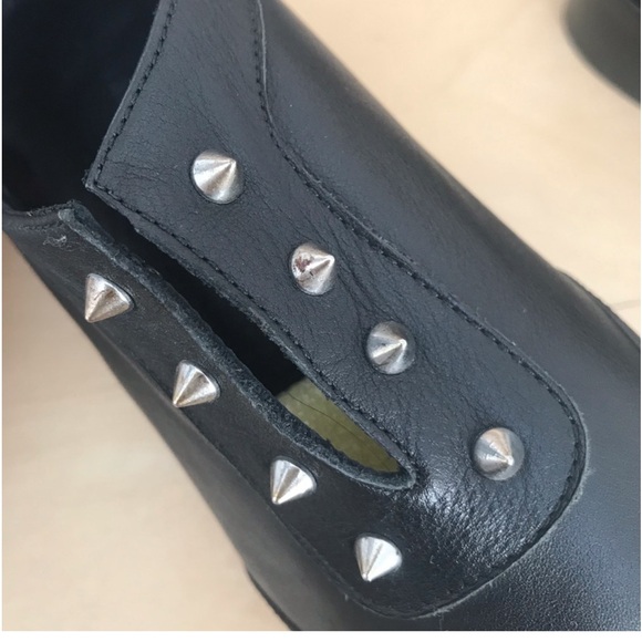 ANINE BING Channing Black Leather Oxfords Sz 38 - Picture 8 of 11